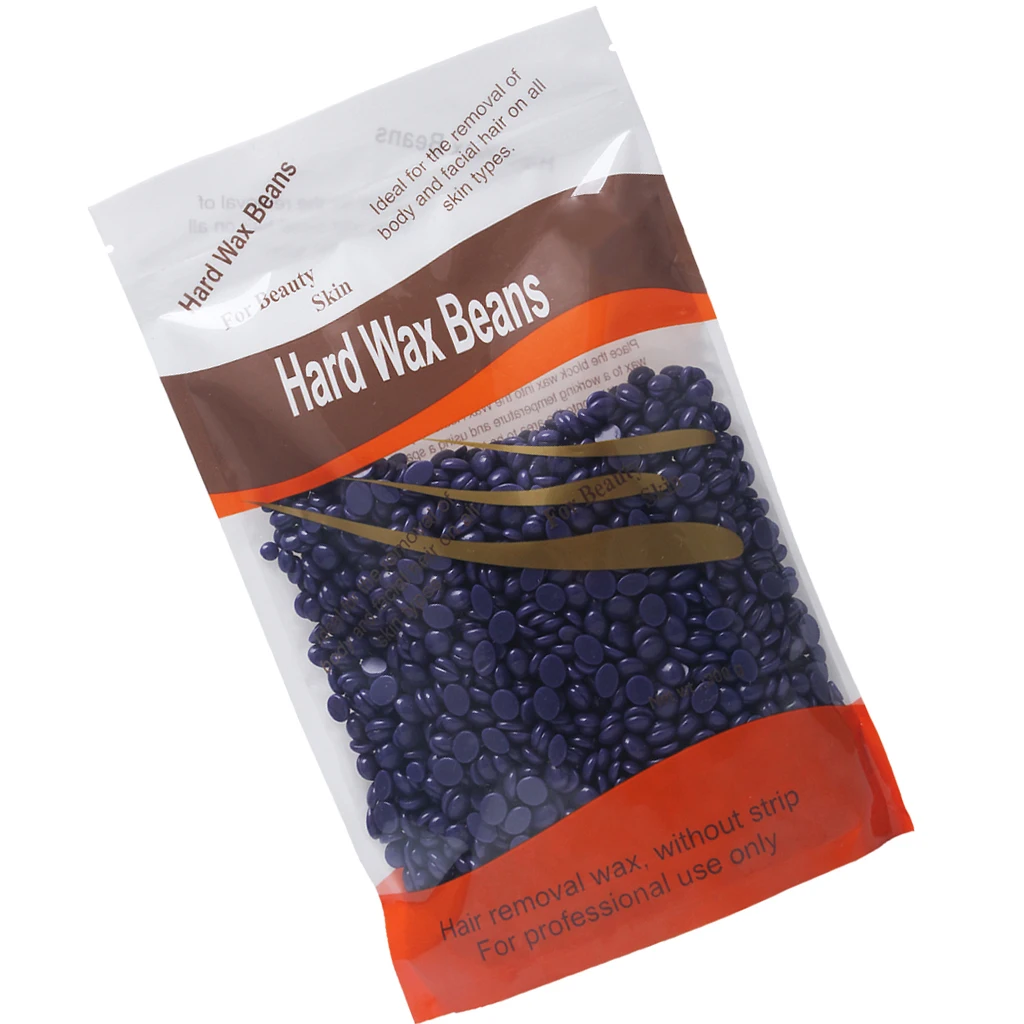 No Strip Body Depilatory Hair Cleaner Hot Film Wax Beads Waxing Removal Beans 2x300g (Lavender) | Красота и здоровье