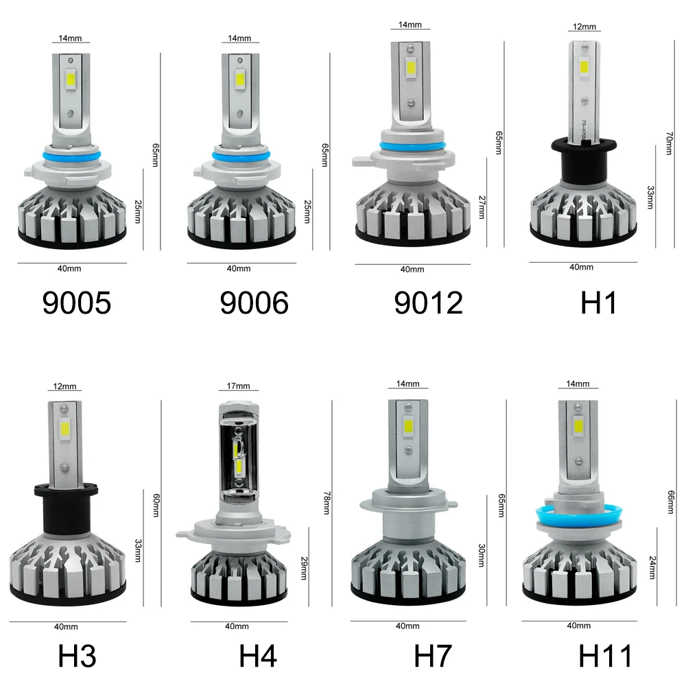 Roadsun автомобилей головной светильник лампа светодиодный H4 H1 H7 H3 H11 HB2 HB3 HB4 9003 9005 9006