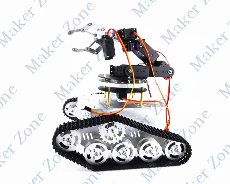 TA002 Robot Arm tank car 6 DOF vehicle-mounted Hand Metal Claw Rotation Platform PCSHigh Torque Servos For DIY | Игрушки и хобби