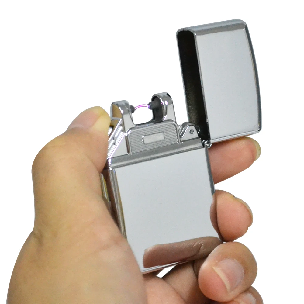 Новинка 2018 ветрозащитная Зажигалка электронная USB зарядка мужские деловые