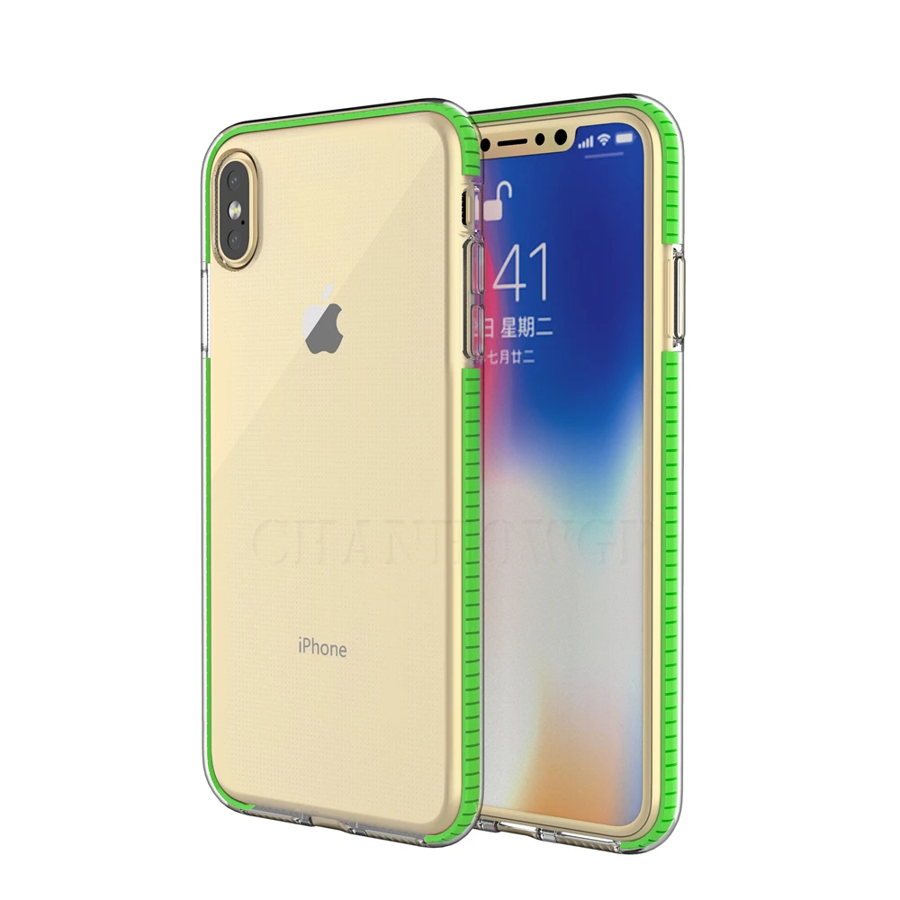 Double Color Shockproof Silicone Case For iPhone XS Max XR X Phone Cover Cases 6 6s 7 8 Plus + 10 x xr xs max Funda Shell |