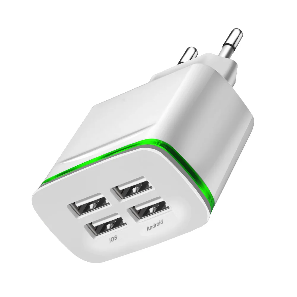 Зарядное устройство для мобильного телефона s 5V2A для Apple iphone 7 8 samsung eu us plug 2 порта светодиодный usb-адаптер для huawei xiaomi зарядное устройство