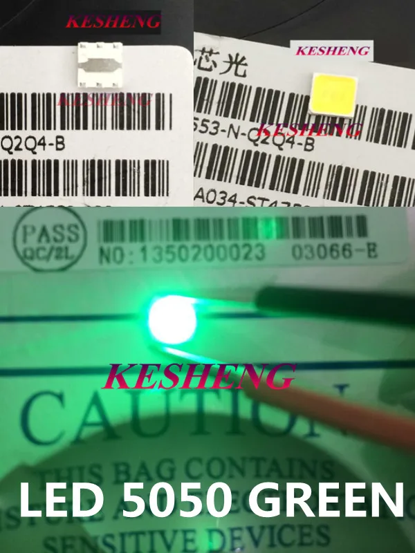 100 шт./5050 белый/теплый белый/синий/зеленый/красный/желтый SMD/SMT LED 5050 smd светодиодный
