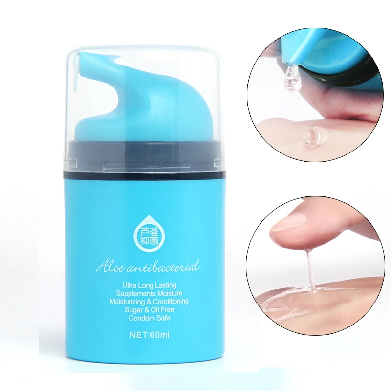 Гель на водной основе с алоэ бактериостатическая смазка длительная задержка для