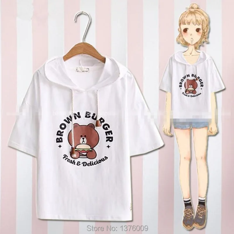 женские футболки Толстовка Футболка Harajuku Женщины Лето Женский Топы Тройник Мори