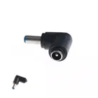 5,5*2,1 мм штекер для 5,5*2,5 мм штекер прямой угол Dc разъем питания адаптер для ноутбука 90 градусов 1 шт.