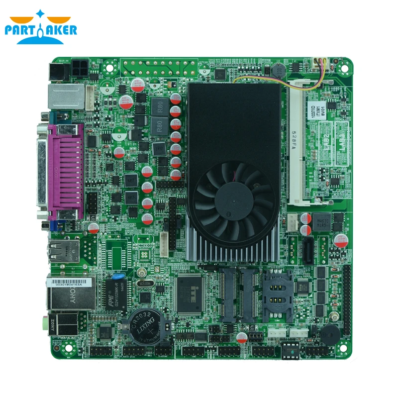 1037u DC 12 В двойной 24 бит LVDS pos промышленные Материнские платы ATM мини-itx промышленных