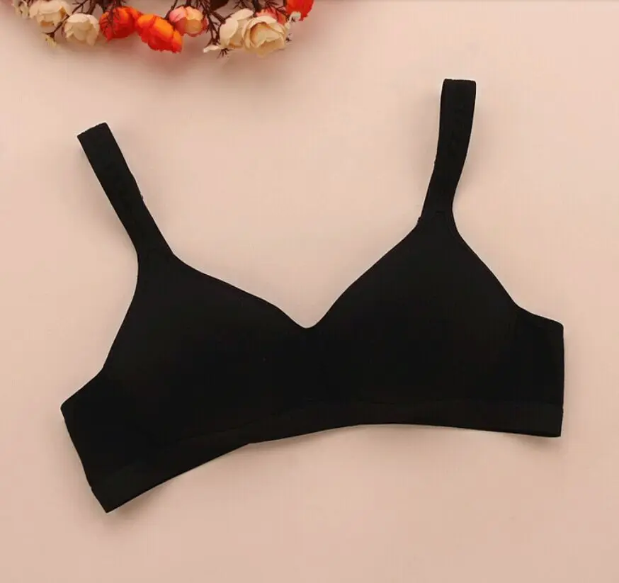 Бюстгальтер для девушек однотонное хлопковое нижнее белье большие размеры без