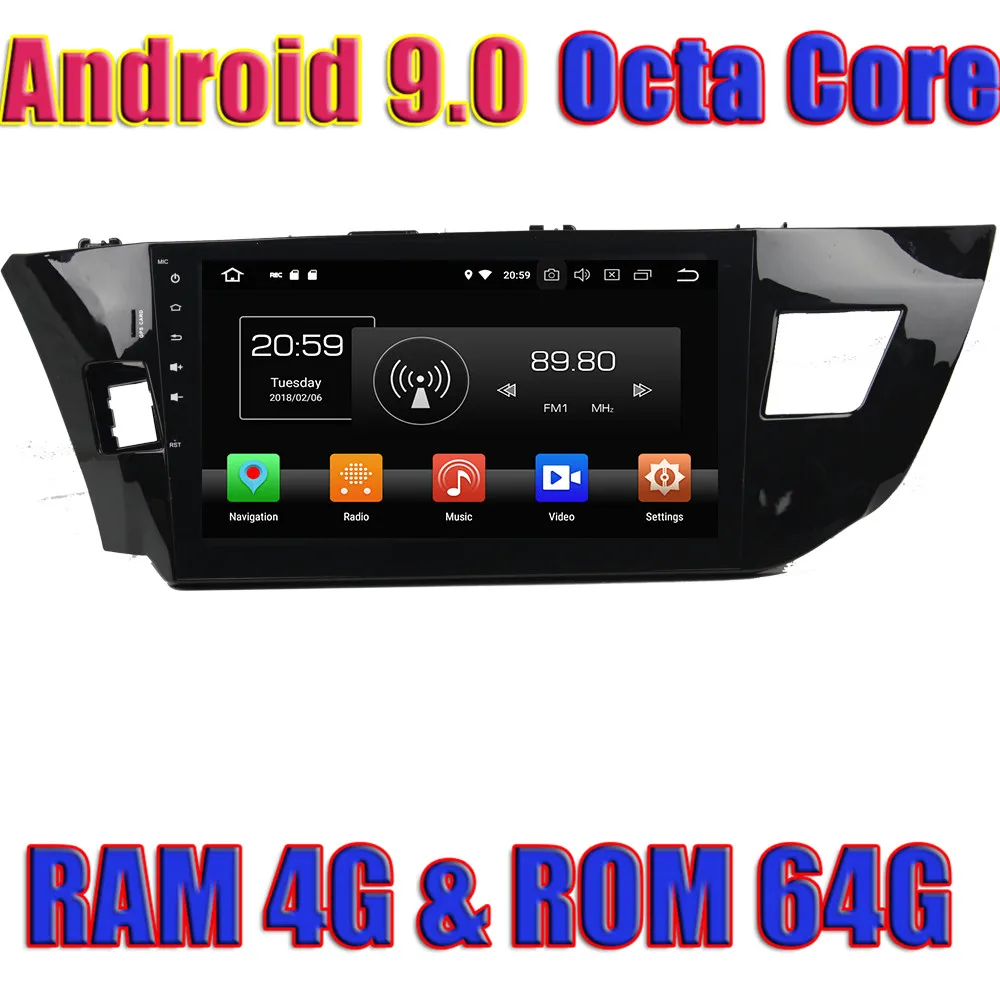 

Автомагнитола wanобычно на Android 9,0, Автомагнитола для Toyota LEVIN 2013, 2014, 2015, GPS-навигатор, плеер без DVD, мультимедиа, 2 Din, видео