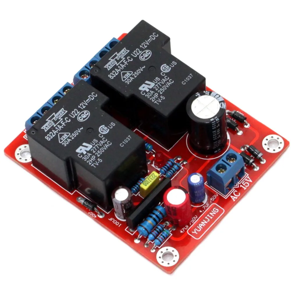 Защитная плата динамика 30A AC12V AC15V 10 Вт 72*62 мм YJ0012 | Электроника
