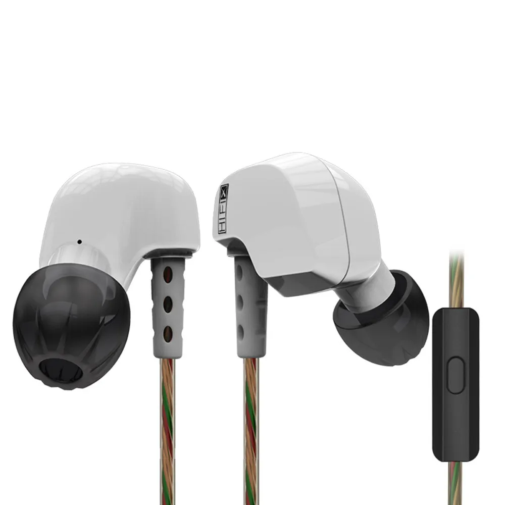 KZ HD9 Hi Fi спортивные наушники медные вкладыши с крючком микрофон для бега