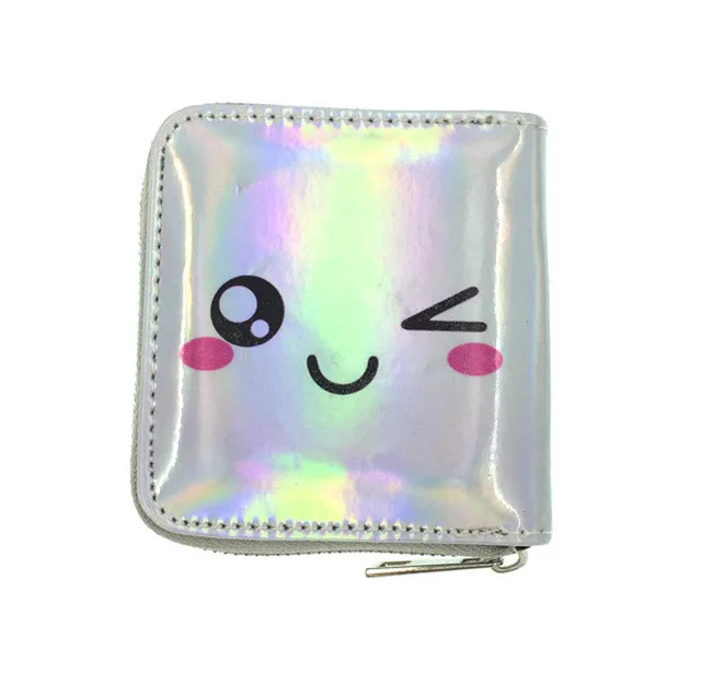 28 short purse JR Новинка, короткий кошелек из искусственной кожи на молнии с рисунком арбуза, панды, кота, кролика, медведя, животных, для девушек, кошелек для денег, ID, карт, кошелек для монет - Цвет: 28 short purse JR