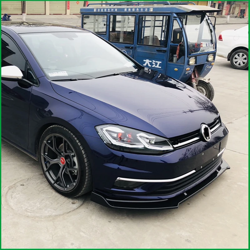 Комплект для VOLKSWAGEN Golf 7 MK7 2013 2017 передний бампер губа диффузор Нижний Бампер