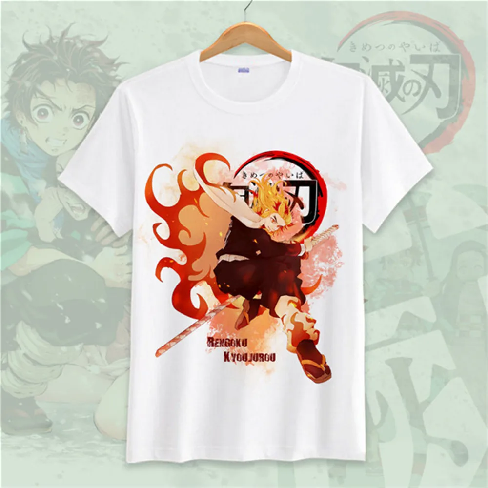 Demon Slayer: Kimetsu No Yaiba/футболка с короткими рукавами для взрослых костюмы косплея