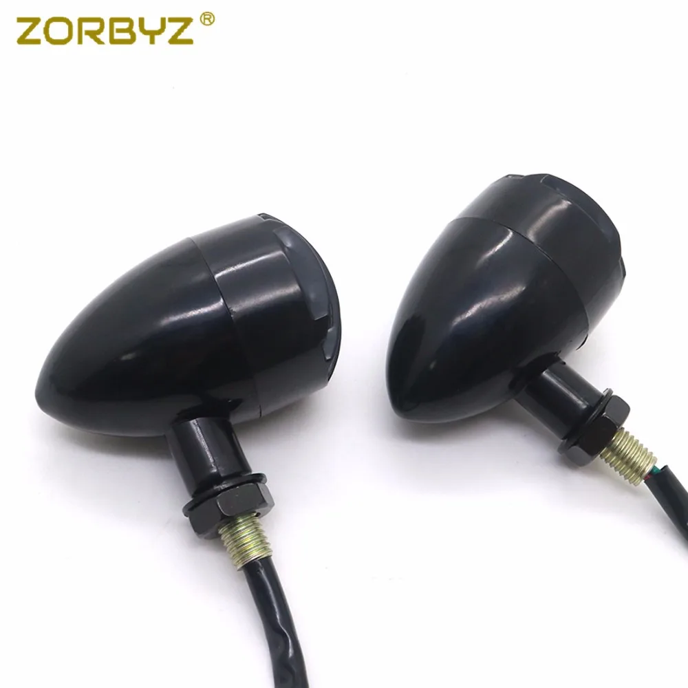 Черные мотоциклетные задние стоп-сигналы ZORBYZ для Harley Sportster 883 1200 XL Bobber Honda Yamaha |