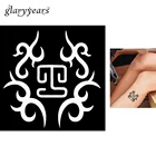 1 шт. маленький индийский трафарет для татуировки хной, родовой тотем, дизайн, унисекс, красота, боди-арт, трафарет для татуировок хной, Аэрограф для рисования G138
