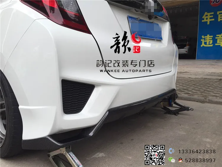 Подходит для HONDA Fit 14 17 GK5 FIT3 SEEKER RS из углеродного волокна или FPR спойлер|spoiler carbon
