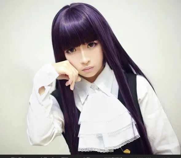 HAIRJOY Inu X Boku SS Ririchiyo Shirakiin фиолетовый костюм для косплея головной убор