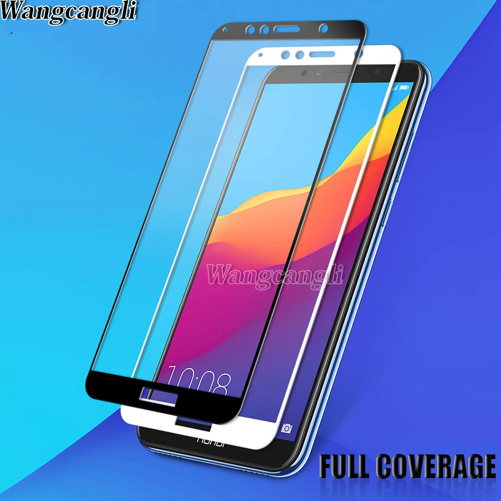 Полное покрытие закаленное стекло для Huawei Honor 7C 7A Pro 5 7 дюймов AUM-L29 Y6 2018 7S Защитная