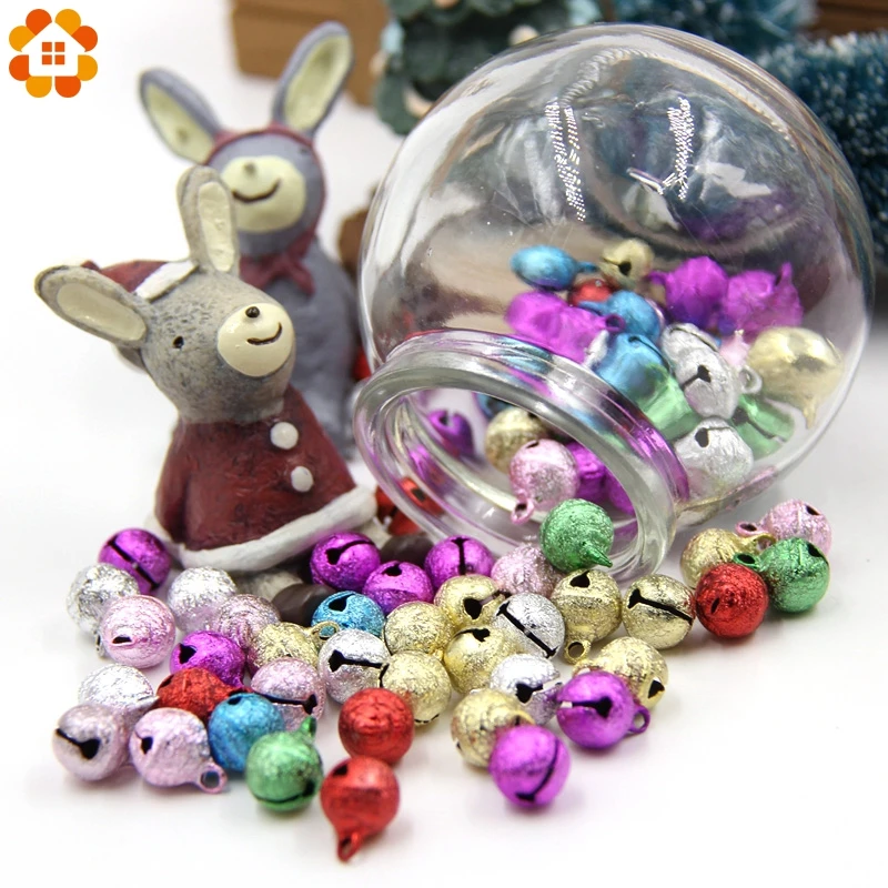 30 шт. разноцветные медные колокольчики свободные бусины маленькие подвески для