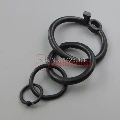 100 шт./лот черные пластиковые открытые уплотнительные кольца кольцо для лямок Dee