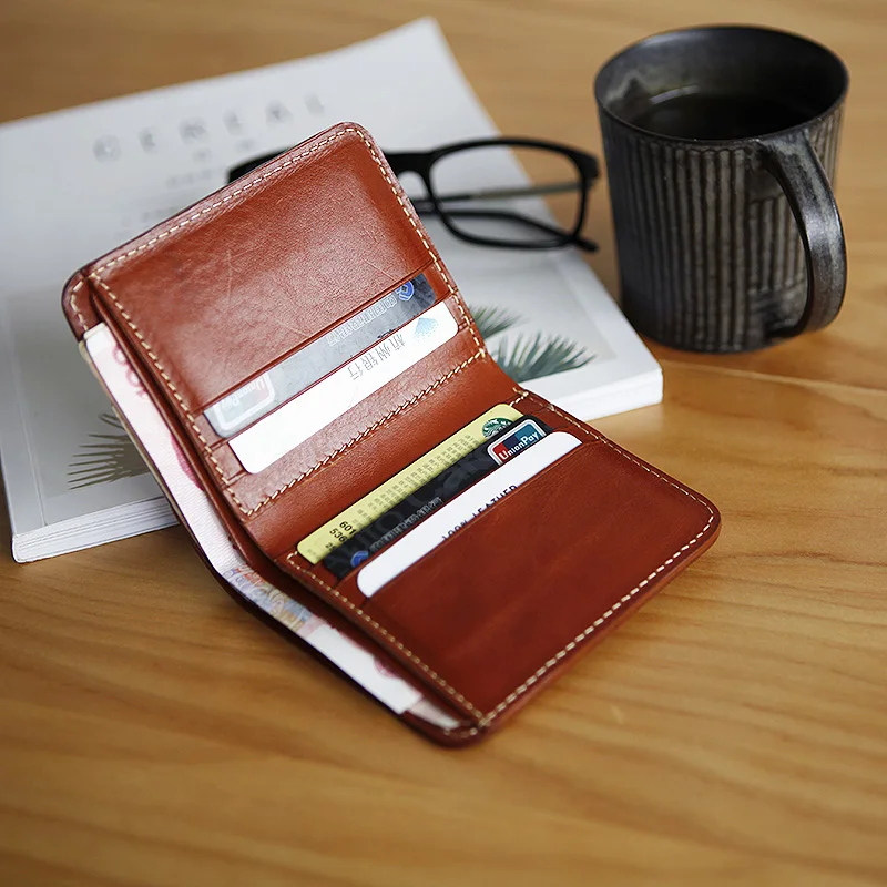 LANSPACE мужской бумажник из натуральной кожи кошелек ручной работы дизайнерские