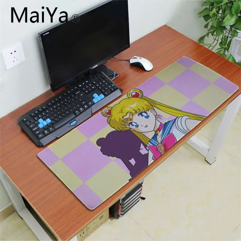 Lock Edge 30x80cm Maiya мой любимый аниме Сейлор Мун игровой плеер стол ноутбук резиновый коврик для мыши большой коврик для мыши клавиатуры коврик - Цвет: Lock Edge 30x80cm