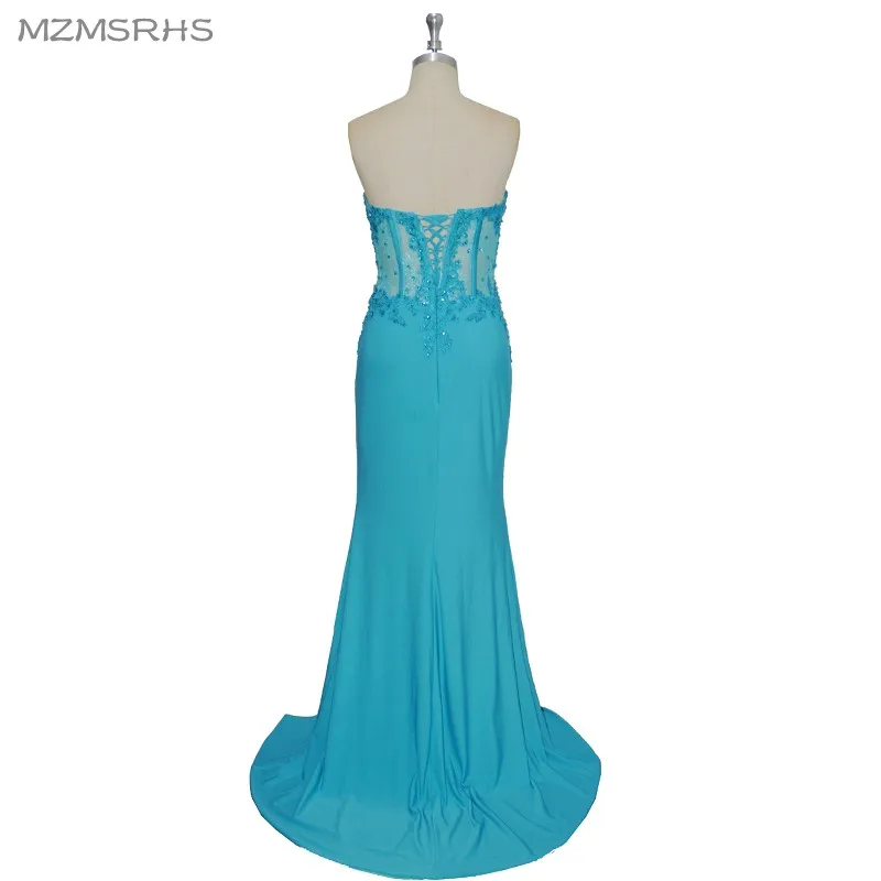 2018 новый Фантастический кружевной топ длинное платье для выпускного вечера