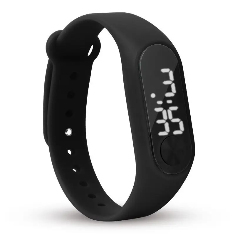 

Men's Casual Fashion Electronic Digital Watch LED Mirror Rubber Bracelet Watch