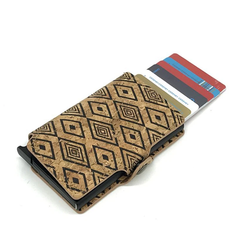 Uninex Тонкий Алюминиевый RFID кошелек визитница кредитные карты металлический чехол