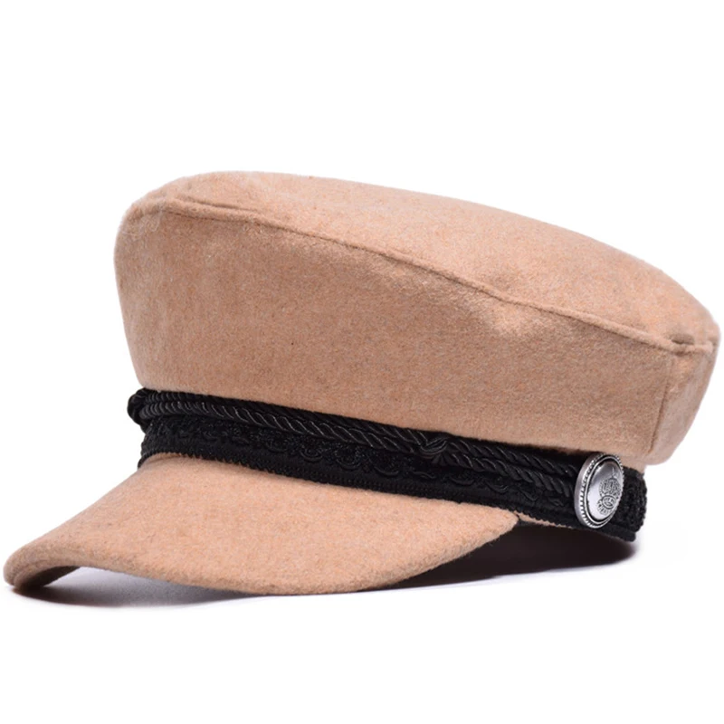 SMANGET New Fashion Crown Button Berets Women Warm Winter Hats French Style Thicken Wool Knitted Hat For Female Sports Bonnet | Аксессуары