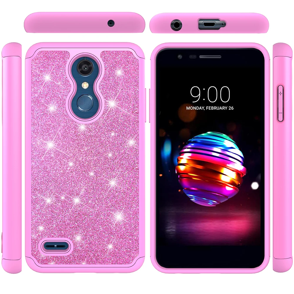 Модный Блестящий чехол с блестками для телефона LG K10 2018 / K30 Premier Pro LTE Alpha/Phoenix