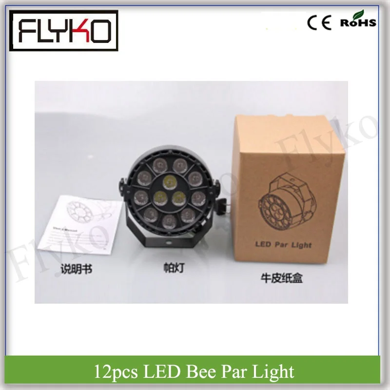 

12W led светильник RGBW 12pcs bee eyes par Светильник led dj stage светильник ing