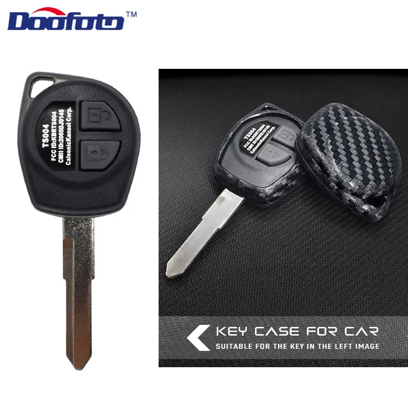 Doofoto Carbon Fiber Grain Car Key Covers Case For Suzuki SX4 Swift Liana Grand Vitara Ignis Jimny Styling Auto Accessories | Автомобили и
