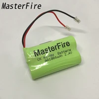 MasterFire 2pack lot New Ni-MH 2 4V 1800mAh Cordless Phone Battery Rechargeable Batteries Pack With Plugs