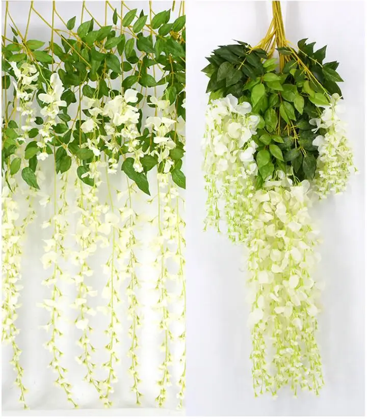 12 шт. декоративные шелковые цветы длина 110 см | Дом и сад