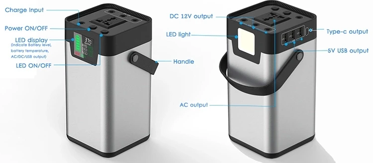 220V Портативная электростанция солнечный генератор 54000Mah бытовая техника зарядное устройство телефон тв зарядное устройство