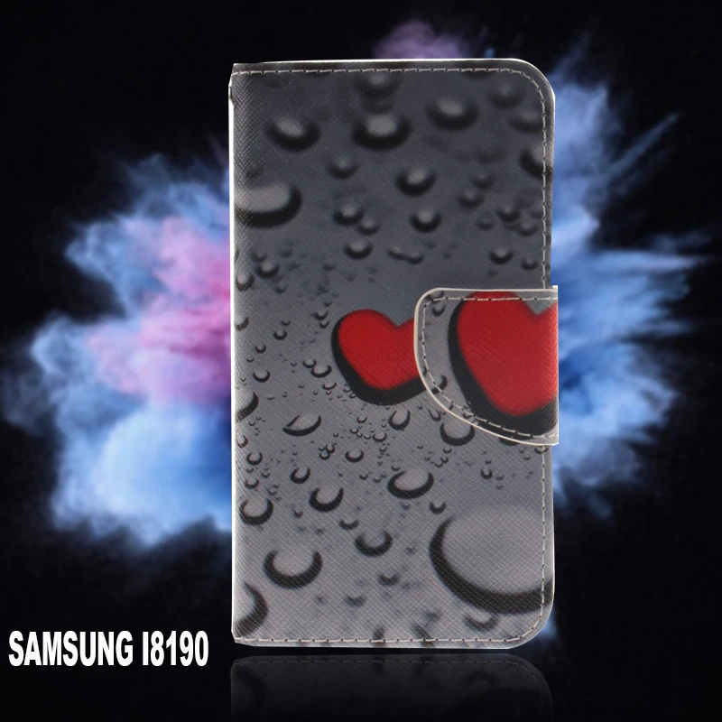 Fundas телефон кожаный чехол флип для Coque Samsung Galaxy S3mini i8190 Мода окрашен Крышка S3 мини