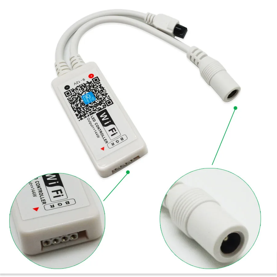 DC9-12V RGB RGBW Wifi LED контроллер android/IOS + 24Key ИК пульт дистанционного управления для SMD 5050