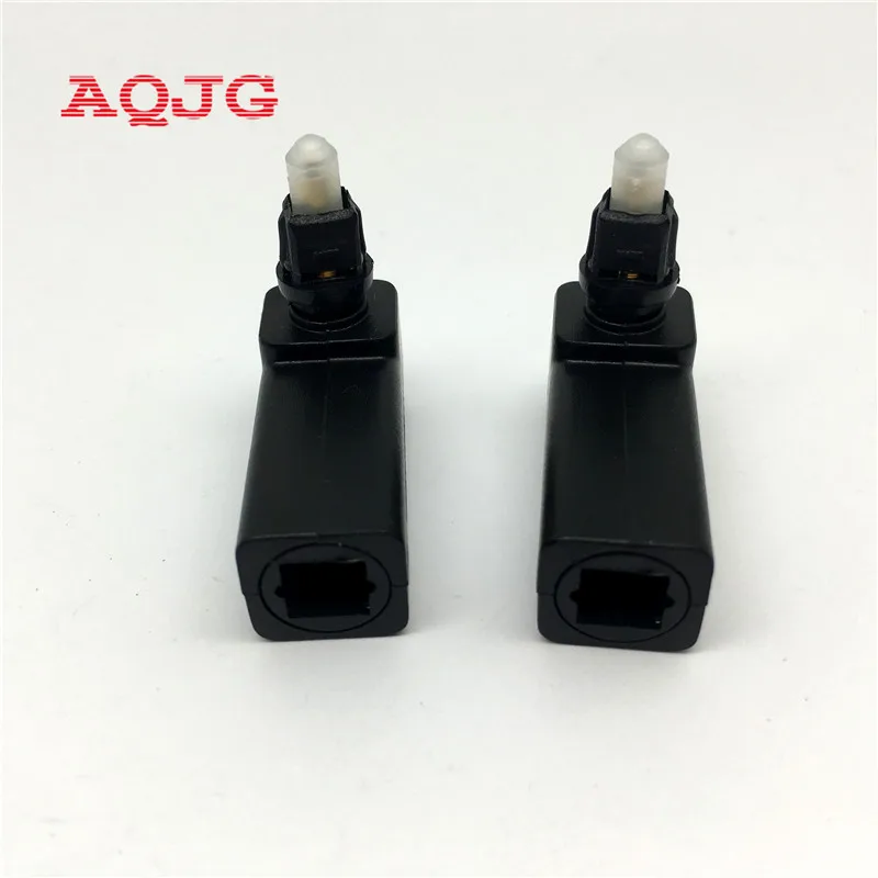 Toslink 90 Degree Digital Optical Audio Cable Adapter Male to Female Right Angle 360 Rotates PC TV DVD Stereo Optical Cable AQJG images - 6