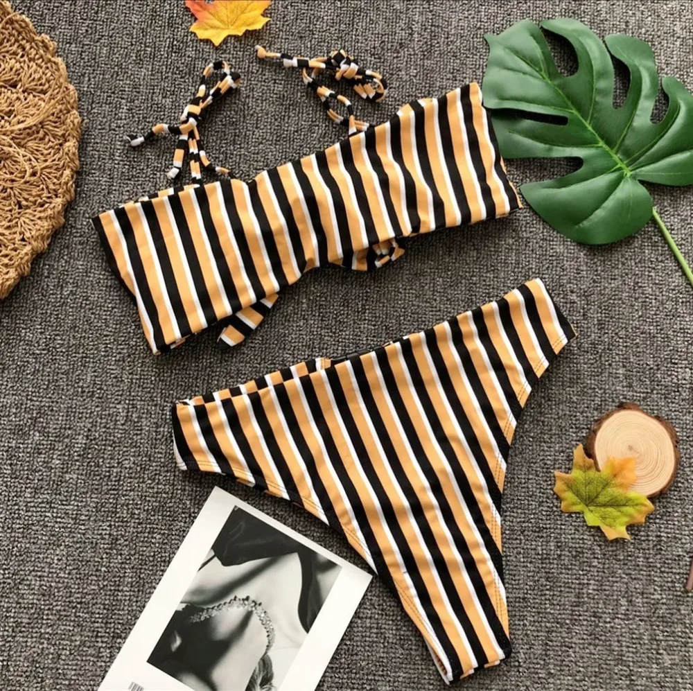 Midou высокая Талия бикини боди купальник сексуальный плавательный костюм полый