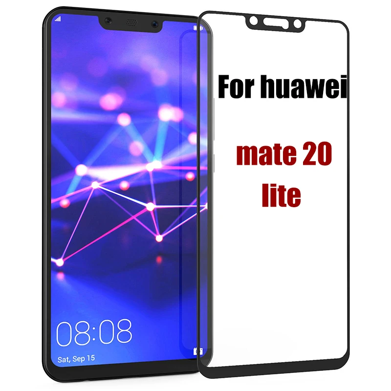 Закаленное стекло для Huawei Mate 20 Lite 9H полное покрытие Защита экрана huawe легкая