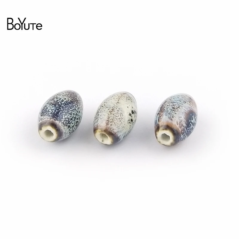 BoYuTe 20 шт 20*13*2 5 мм овальные керамические бусины Diy Ручная работа для изготовления