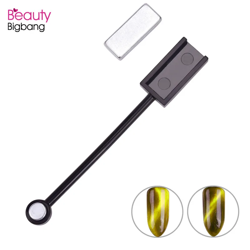 BeautyBigBang кошачий глаз Магнитная палочка двойная головка сильный 3D эффект пластина для УФ гель-лака Маникюр магнитная палочка для украшения ногтей
