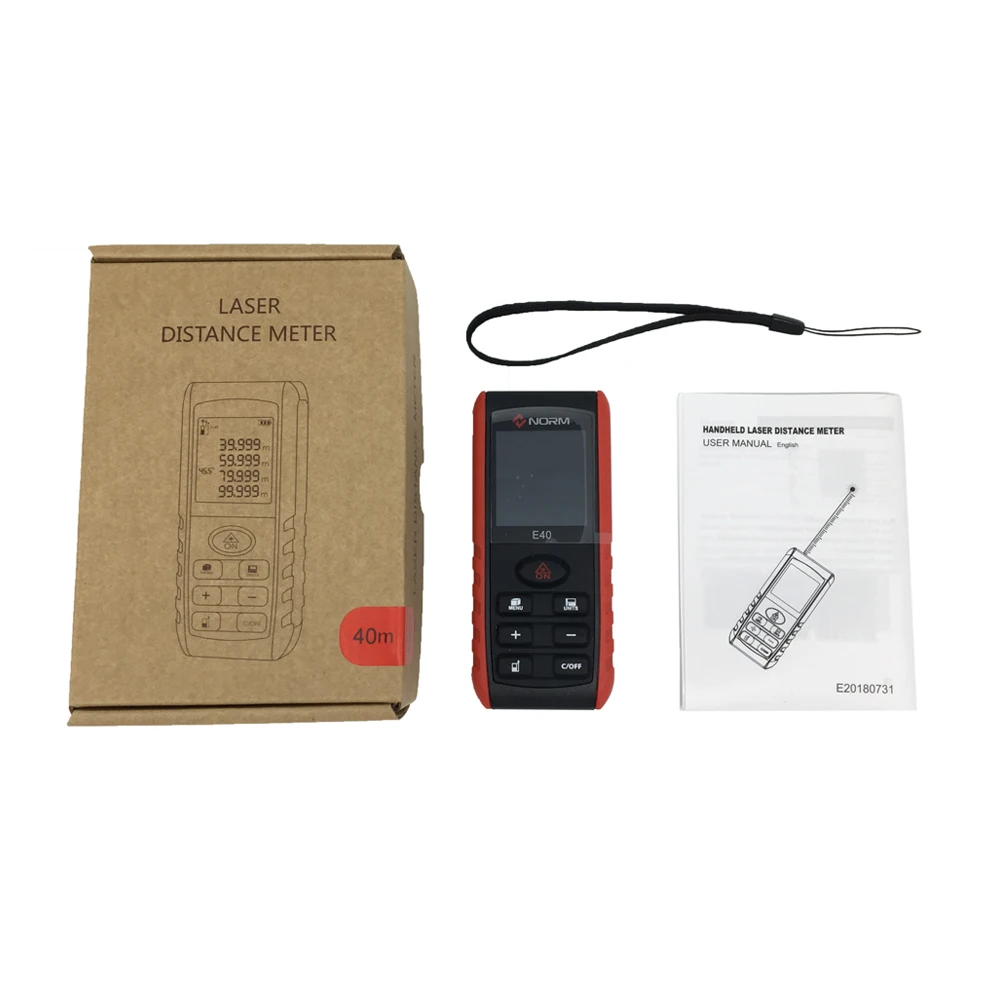 Лазерный дальномер Norm измеритель расстояния 40 м миниатюрный лазерный