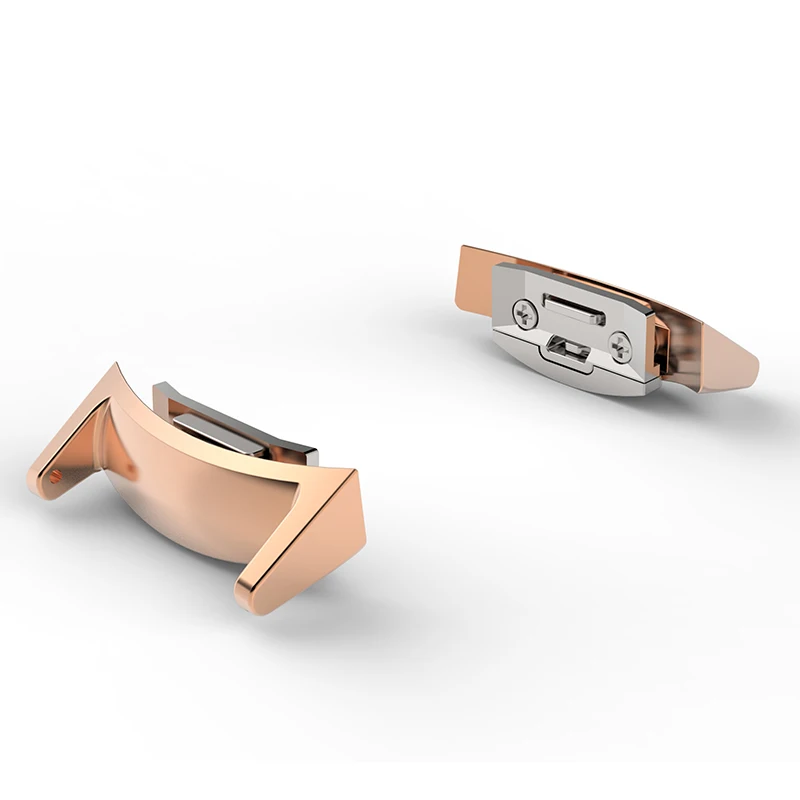 Rose gold Новинка для samsung gear S2 R720 металлический разъем Замена Высокое качество нержавеющая сталь подключение для samsung gear аксессуары для часов - Цвет ремешка: Rose gold