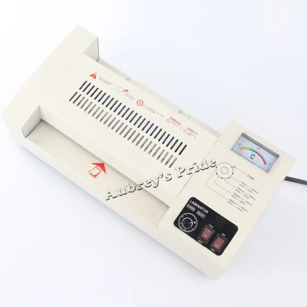 

NEW 110V A4 230mm Hot +Cold Thermal Laminating Machine Pouch Roll Laminator Office Equipment Embossers