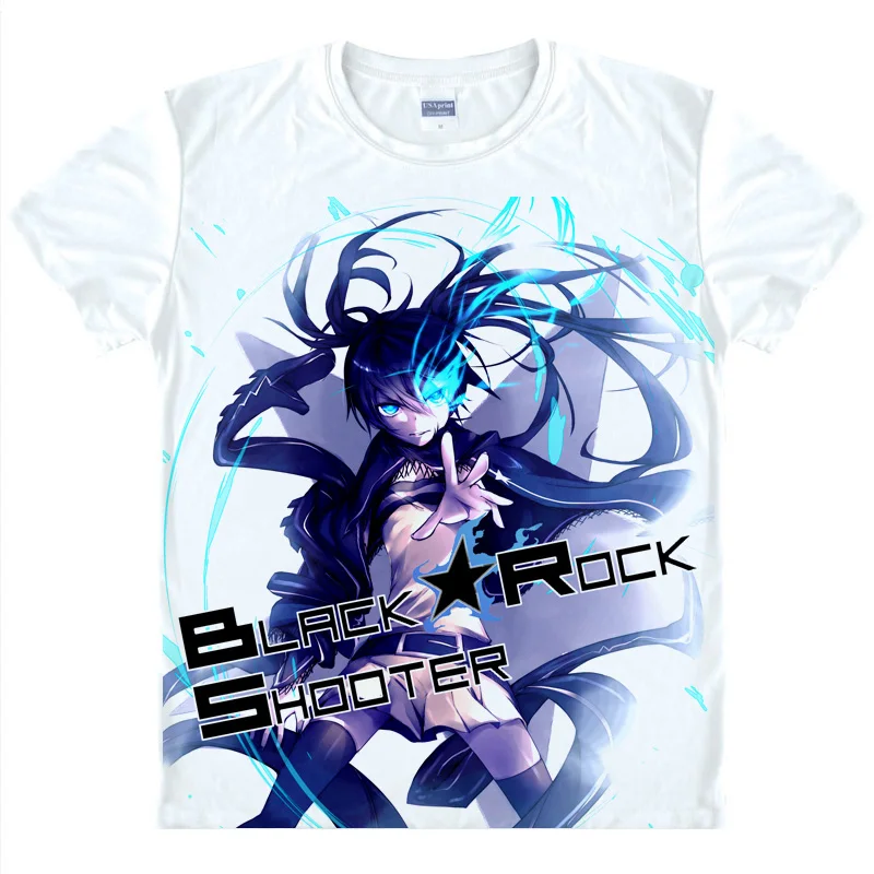 Футболки для косплея BLACK ROCK SHOOTER с принтом Мато куруа футболки коротким рукавом