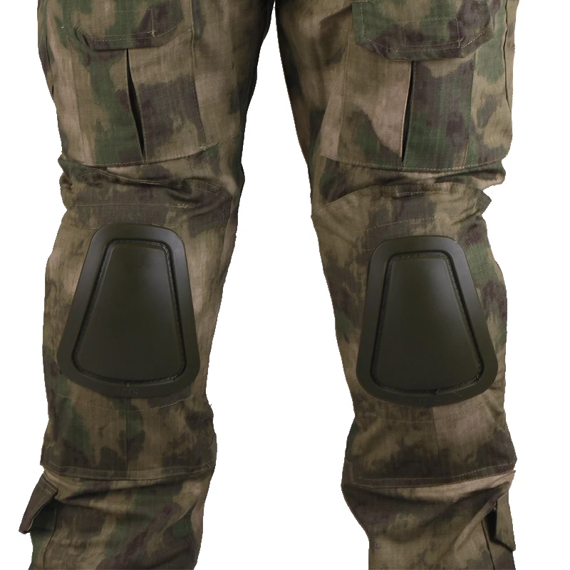 Охотничьи камуфляжные штаны tactische Broek AT-FG broek en kniebeschermers военная игра косплей униформа