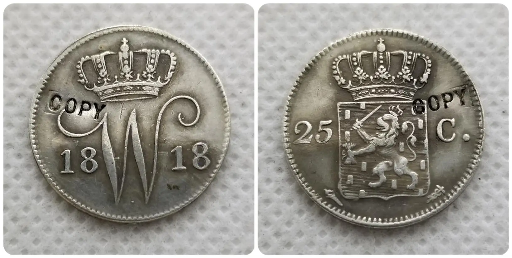 1817-1829 Нидерланды 25 центов копия юбилейных монет-копии монет медаль коллекционные